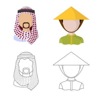 Kopyacı ve ikamet sembolü yalıtılmış nesne. Kopyacı ve kültür hisse senedi vektör çizim.