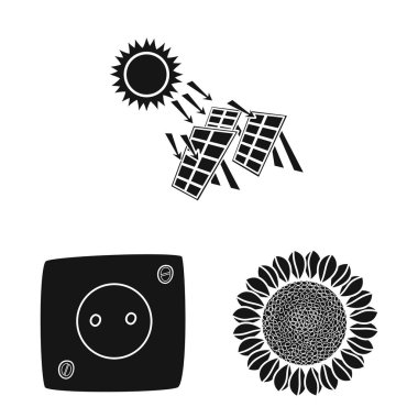 Yenilik ve teknoloji simge vektör Illustration. Yenilik ve doğa hisse senedi simgesi için web topluluğu.