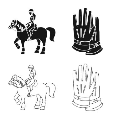 Vektör tasarım ekipman ve logo sürme. Ekipman ve rekabet stok vektör çizim topluluğu.