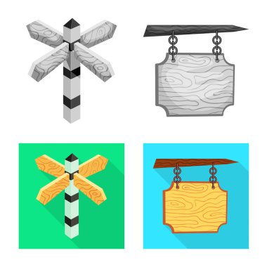 Ham izole nesnesini ve orman sembolü. Ham topluluğu ve parke hisse senedi vektör çizim.