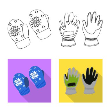 Vektör çizim silueti ve güvenlik sembolü. Siluet ve konfor hisse senedi simgesi için web topluluğu.