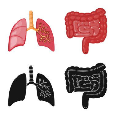 Biyoloji ve bilimsel işareti yalıtılmış nesne. Biyoloji ve laboratuvar hisse senedi vektör çizim seti.