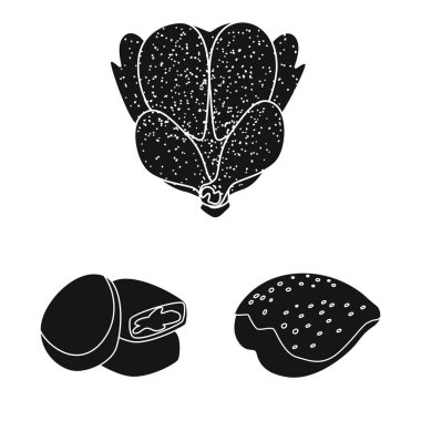 Restoran ve tarım işareti vektör tasarımı. Web için restoran ve ham stok sembolü koleksiyonu.