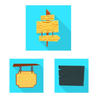 Ham ve ahşap logosu yalıtılmış nesne. Ham kümesi ve web için orman hisse senedi simgesi.