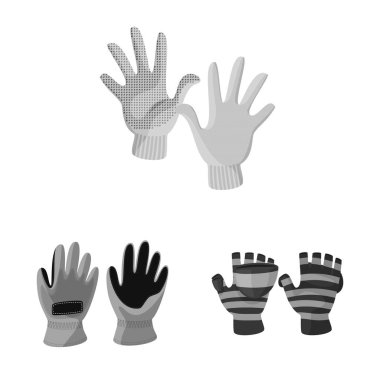 Yalıtılmış nesne özelliği ve ayırt edici simgesi. Web için özellik ve tekstil hisse senedi simgesi kümesi.