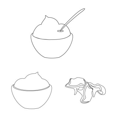 Mevsim ve bileşen işaretivektör tasarımı. Seasonin ve aroma stok vektör illüstrasyon koleksiyonu.