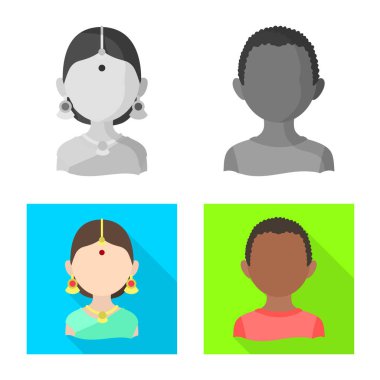 Kopyacı ve ikamet işareti vektör tasarımı. Kopyacı ve kültür hisse senedi simgesi web için set.