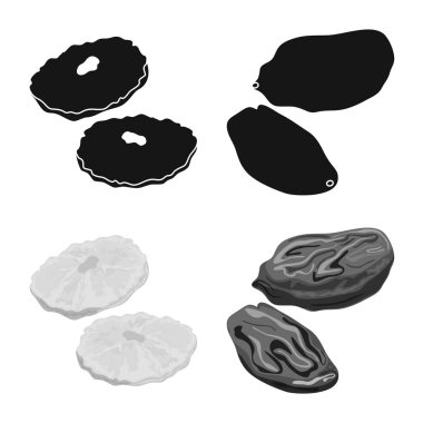 Gıda ve ham logo vektör tasarımı. Gıda ve doğa hisse senedi simgesi için web topluluğu.