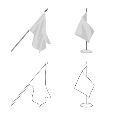 Doku ve sunum logo vektör Illustration. Doku ve medya koleksiyonu stok web simgesi.