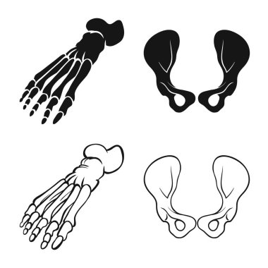 Tıp ve klinik işareti vektör Illustration. İlaç ve tıbbi hisse senedi vektör çizim koleksiyonu.