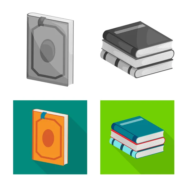 Diseño vectorial del icono de formación y portada. Colección de formación y librería icono vectorial para stock . — Vector de stock