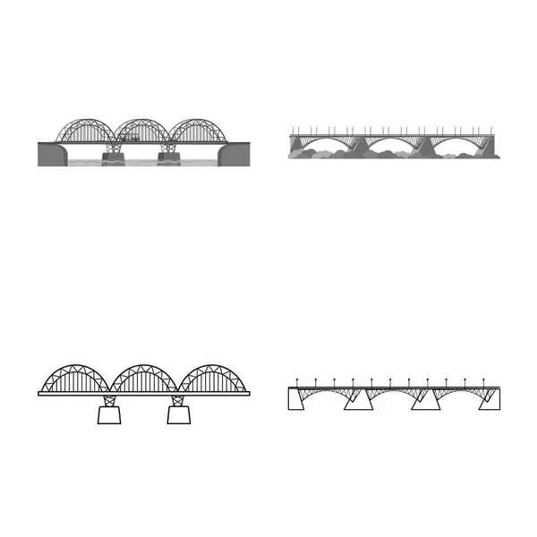 Progettazione vettoriale del collegamento e del logo di progettazione. Raccolta dell'illustrazione vettoriale di connessione e di riserva laterale . — Vettoriale Stock