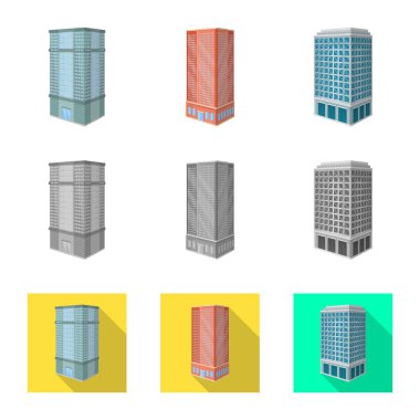 İnşaat ve simge yapı yalıtılmış nesne. İnşaat ve Emlak hisse senedi simgesi için web topluluğu.