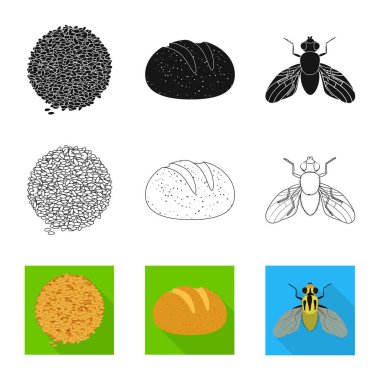 Tarım ve tarım logo vektör Illustration. Tarım ve bitki hisse senedi simgesi için web topluluğu.
