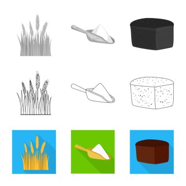 Tarım ve işareti tarım vektör Illustration. Tarım ve bitki hisse senedi simgesi için web topluluğu.