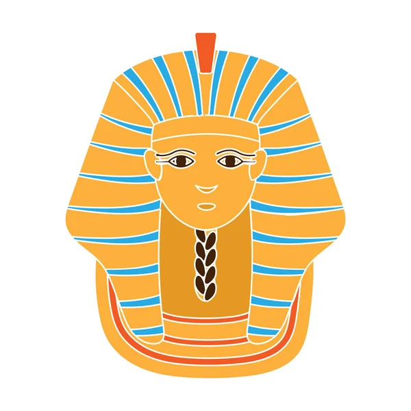 Icono de esfinge en estilo de color aislado sobre fondo blanco. Antiguo Egipto símbolo stock vector ilustración . — Vector de stock