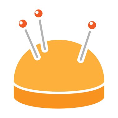 İğneler ve yastık simge vektör çizim için web ve hareket eden