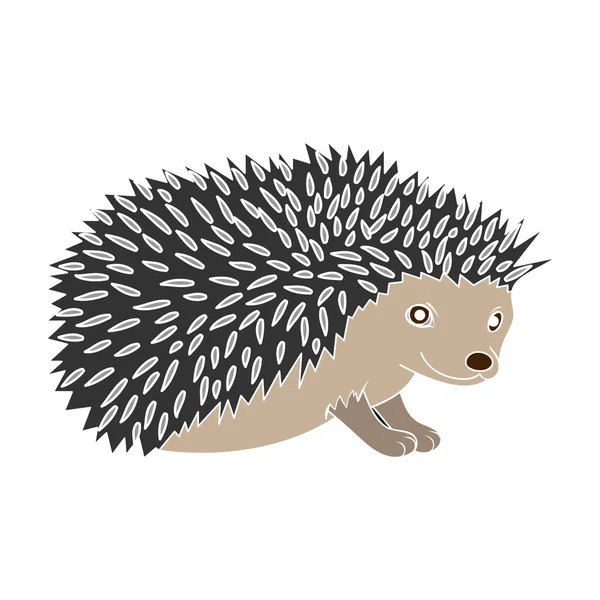 Hedgehog.Animals icono único en color estilo vector símbolo stock ilustración web . — Archivo Imágenes Vectoriales