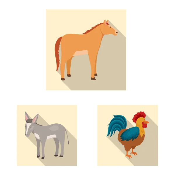 Wektor ilustracja hodowli i znak kuchnia. Kolekcji hodowli i organiczne Stockowa ilustracja wektorowa. — Wektor stockowy