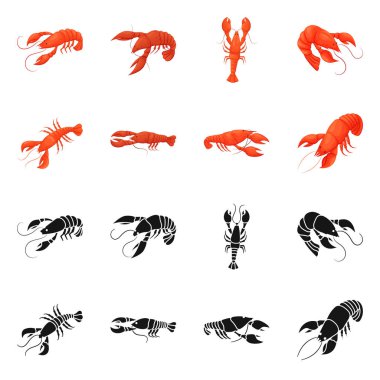 Meze ve okyanus logosu yalıtılmış nesne. Meze koleksiyonu ve hisse senedi için incelik vektör simgesi.