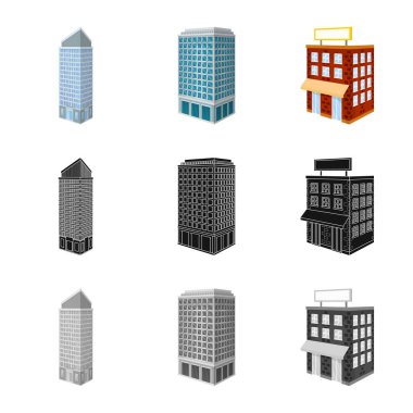 İnşaat ve simge yapı yalıtılmış nesne. İnşaat ve Emlak hisse senedi simgesi için web topluluğu.