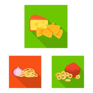 Tat ve daiç logo yalıtılmış nesne. Tat ve web için organik hisse senedi simgesi.