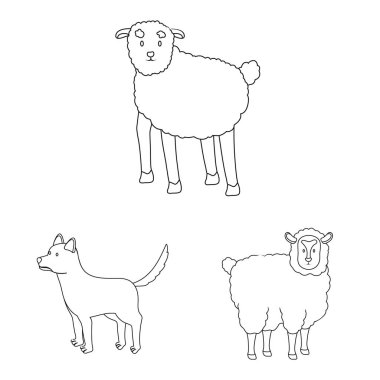 Ev yapımı ve kırsal sembolü vektör tasarımı. Web için ev yapımı ve tarım stok sembolü koleksiyonu.