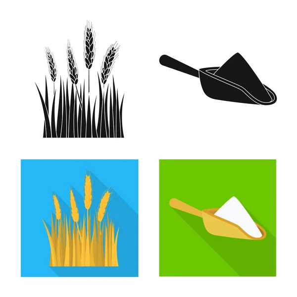 Elkülönített objektum a mezőgazdaság és a mezőgazdasági jele. Mezőgazdasági és növényvédelmi tőzsdei szimbólum a web gyűjteménye. — Stock Vector
