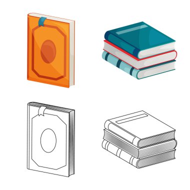 İşareti eğitim ve kapak illüstrasyon vektör. Eğitim ve kitabevi hisse senedi simgesi için web topluluğu.