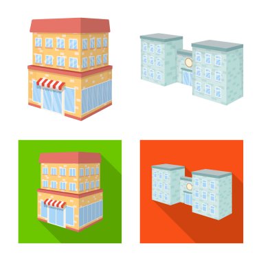 İnşaat ve yapı işareti vektör tasarımı. İnşaat ve emlak web için hisse senedi simgesi.