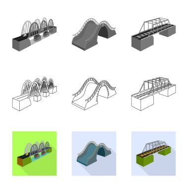 Bağlantı ve tasarım logo vektör tasarımı. Bağlantı ve yan vektör simgesini hissenin koleksiyonu.