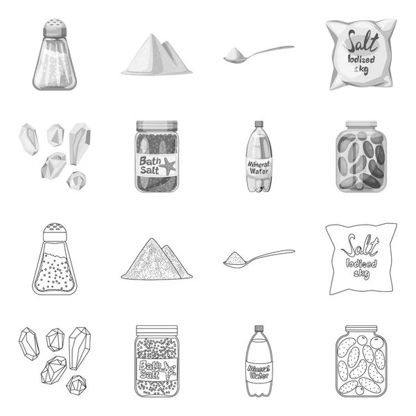 Векторный дизайн кулинарной и морской иконы. Коллекция символов кулинарного и хлебопекарного инвентаря для сети . — стоковый вектор