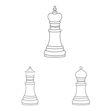Parça ve strateji sembolü yalıtılmış nesne. Parça ve hisse senedi simgesi web için oynamak.