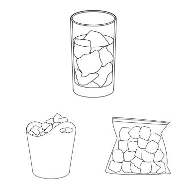 Temiz ve ıslak sembolün izole nesnesi. Stok için temiz ve saflık vektör simgesinin toplanması.