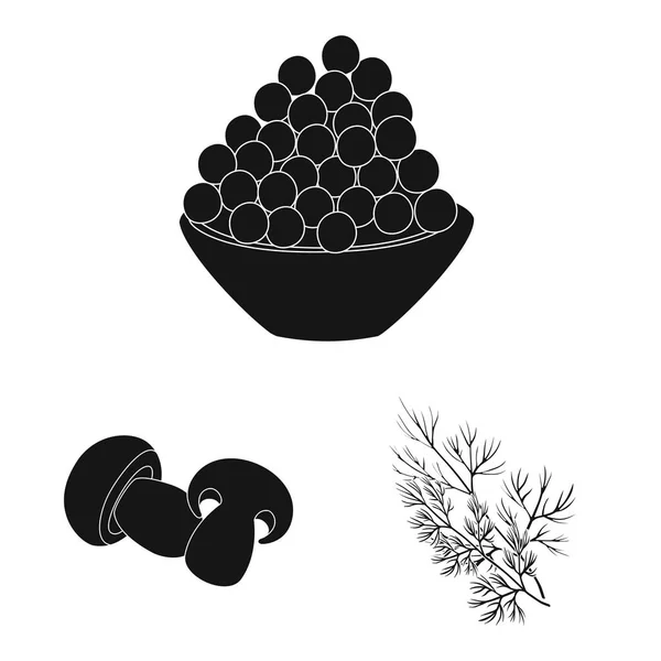 Απεικόνιση διανυσματικών οργανικών και μαγειρικό εικονίδιο. Συλλογή οργανικών και γεύσεων σύμβολο αποθέματος για το Web. — Διανυσματικό Αρχείο