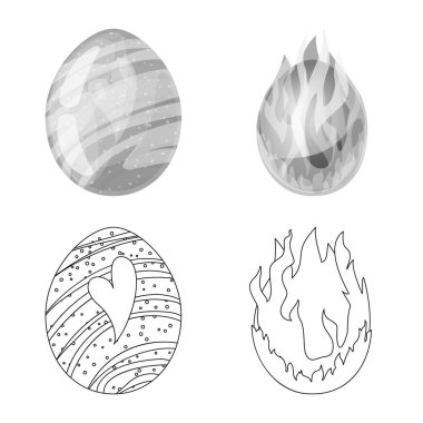 Hayvan ve tarih öncesi simge vektör Illustration. Hayvan ve sevimli hisse senedi simgesi için web topluluğu.