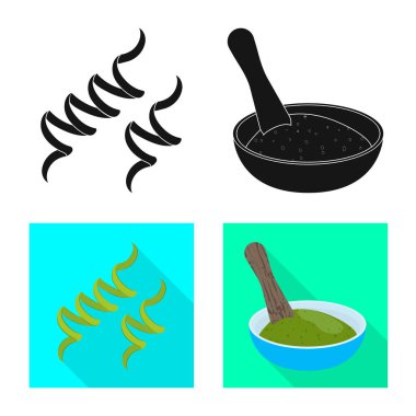 Protein ve deniz logo yalıtılmış nesne. Protein ve hisse senedi için doğal vektör simge kümesi.