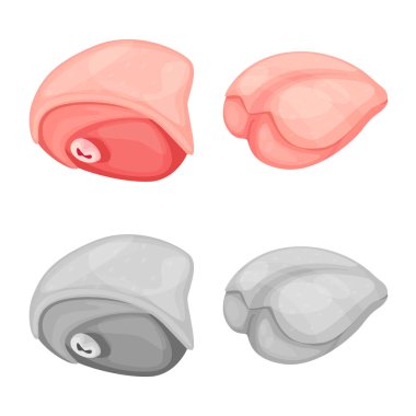 Ürün ve kümes hayvanları simge vektör tasarımı. Web için ürün ve tarım hisse senedi simgesi kümesi.