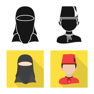 Kopyacı ve yerleşik simge vektör Illustration. Kopyacı ve kültür hisse senedi vektör çizim koleksiyonu.