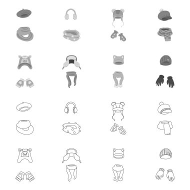 Giysi tasarım vektör ve simge doku. Elbiselerini ayarla ve stok için vektör simge hava.