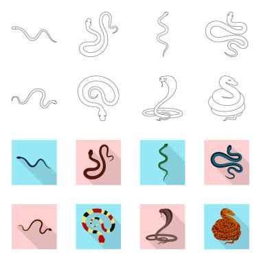 Memeli ve tehlike logosu yalıtılmış nesne. Hisse senedi için memeli ve tıp vektör simge kümesi.