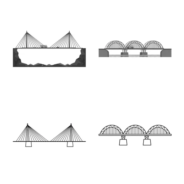 Progettazione vettoriale del collegamento e del logo di progettazione. Set di connessione e side stock symbol per il web . — Vettoriale Stock