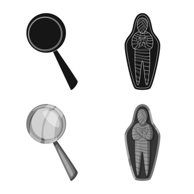 Hikaye ve öğeleri simge vektör tasarımı. Web için hikaye ve öznitelikleri hisse senedi simgesi kümesi.