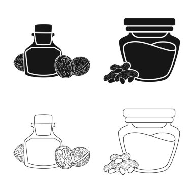 Sağlıklı ve sebze sembolü yalıtılmış nesne. Tarım hisse senedi vektör çizim ve sağlıklı topluluğu.