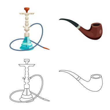 Çöp tasarımını vektör ve simge durdurmak. Çöp ve alışkanlık hisse senedi simgesi için web topluluğu.