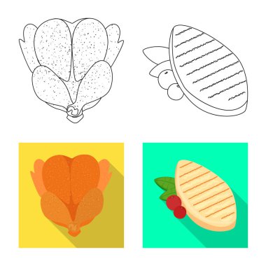 Ürün ve kümes hayvanları sembolü yalıtılmış nesne. Web için ürün ve tarım hisse senedi simgesi kümesi.