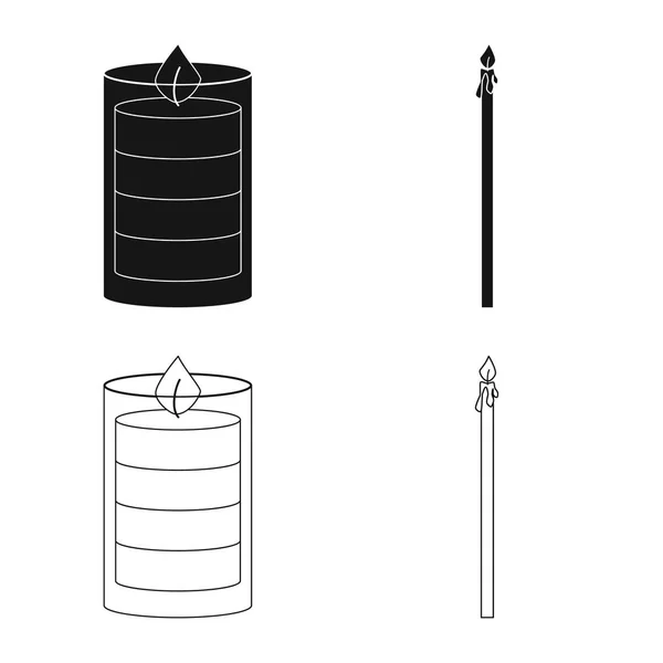 Design vetorial de relaxamento e logotipo da chama. Conjunto de relaxamento e ícone de vetor de cera para estoque . —  Vetores de Stock