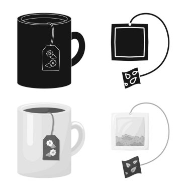 Sağlıklı ve çiçek sembolü yalıtılmış nesne. Sağlıklı ve degrade hisse senedi vektör çizim seti.