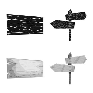 Ham vektör tasarımı ve orman logosu. Ham topluluğu ve parke hisse senedi vektör çizim.