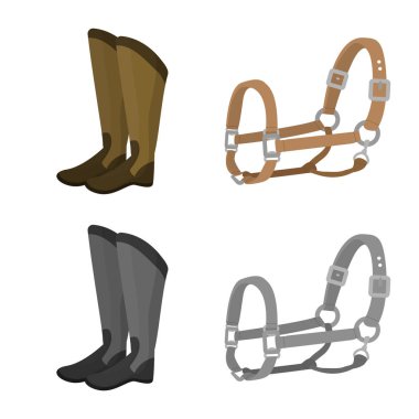 Ekipman ve iz sürme yalıtılmış nesne. Web için ekipman ve rekabet hisse senedi simgesi kümesi.